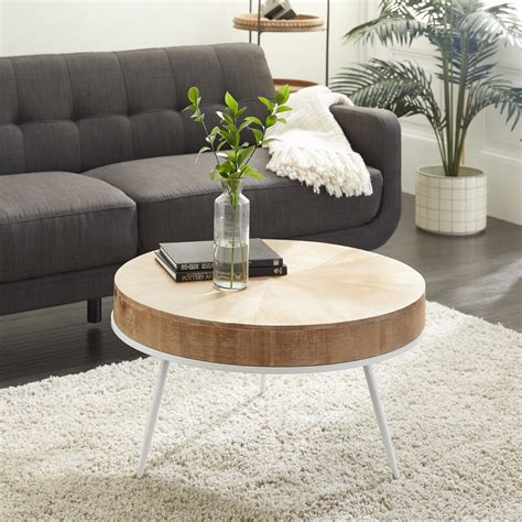 Where Can I Order Round White Wood Coffee Table
